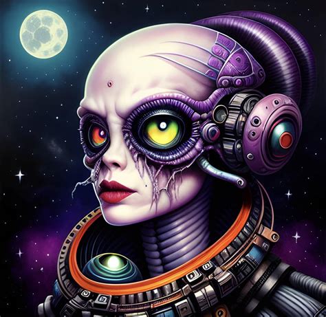 Cyborg Alien Astronaut by DubbedEmotions on DeviantArt