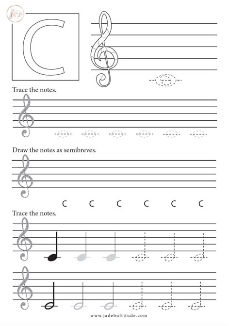 How to Draw your Notes in the Treble Clef - Jade Bultitude