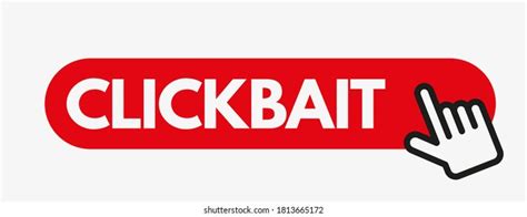 Clickbait Vector Illustration Cursor Arrow Click Stock Vector (Royalty Free) 1813665172 ...