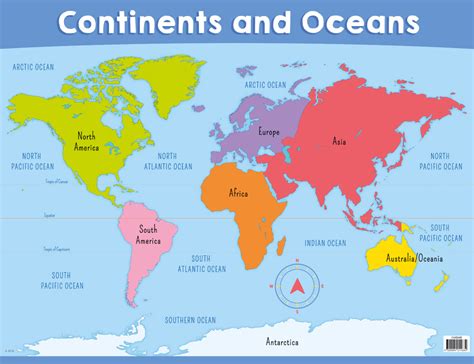 Continents And Oceans Facts For Kids