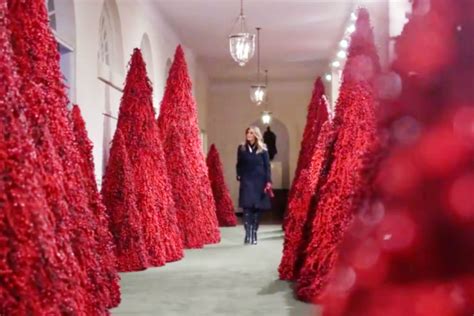 Melania Trump Unveils Creepy White House 2018 Christmas Decorations