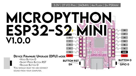 Micropython on an ESP32-S2 mini - YouTube