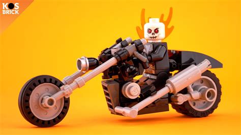 Lego Ghost Rider Motorbike / Motorcycle part 2 (Tutorial) - YouTube