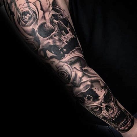 50 Unique Skull Tattoos For Men - Manly Ink Design Ideas