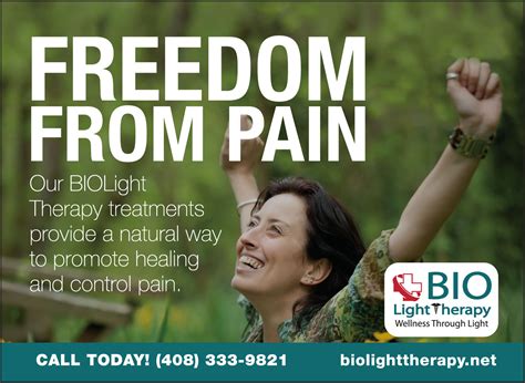 Bio Light Therapy - Freedom From Pain - Morgan Hill Life