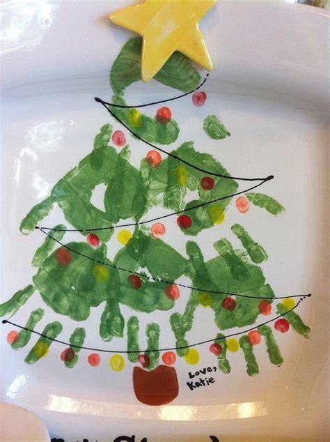 Handprint christmas tree – Artofit