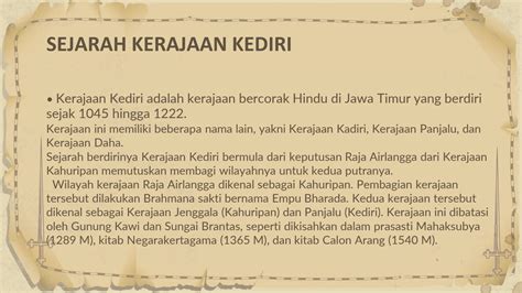 SOLUTION: History of the kingdom of kediri sejarah kerajaan kediri - Studypool