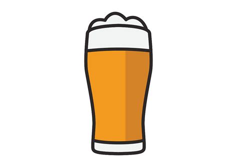 Flat Glass Of Beer by superawesomevectors on DeviantArt