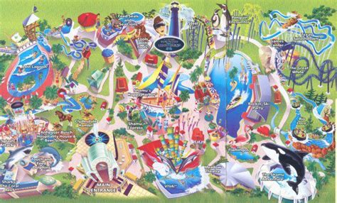 SeaWorld San Antonio Map and Brochure (2000 - 2024) | ThemeParkBrochures.net