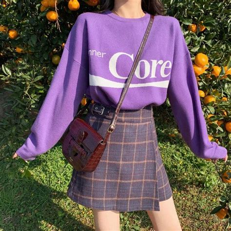 Inner Core Purple Pullover Knitted Sweater | Purple sweater outfit ...