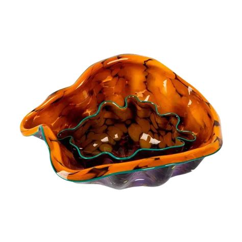 2pc Dale Chihuly (American, b. 1941), Macchia Art Glass Bowls - Auction Daily