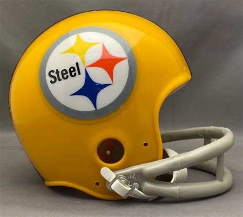 Pittsburgh Steelers 1962 Yellow Riddell VSR4 Gray 2bar