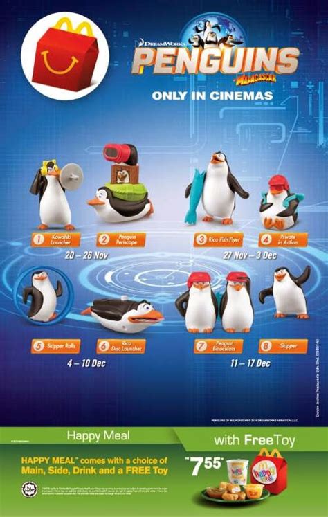 FREE Penguins of Madagascar Toys With Every McDonald's Happy Meal! | 1000Savings.com