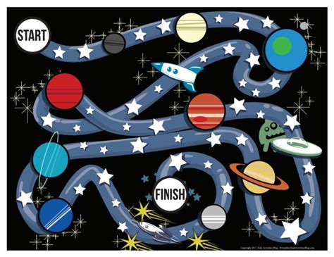 Out of this World Free Printable Space Board Game for Kids | Kids Activities Blog