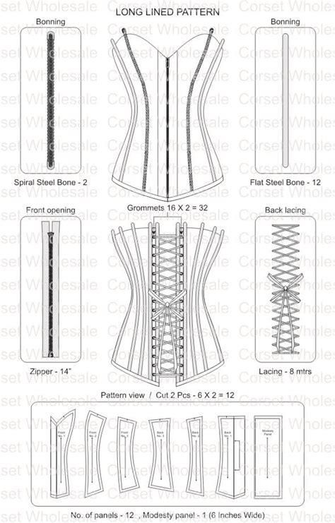 II like how they give away their patterns | Corset pattern, Sewing ...