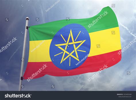 Ethiopian Flag Sky Background Stock Photo 1523455268 | Shutterstock