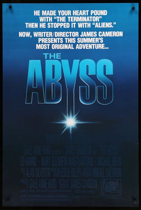 The Abyss (1989) Original One-Sheet Movie Poster - Original Film Art - Vintage Movie Posters