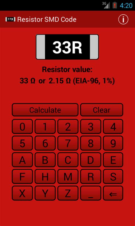 Resistor SMD code calculator - Android Apps on Google Play