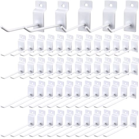 Buy 50 Packs Slatwall Hooks 4 Inch 6 Inch Panel Display Hooks Metal ...