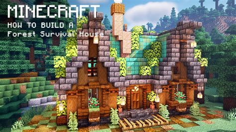 Minecraft: How To Build a Forest Survival House - YouTube