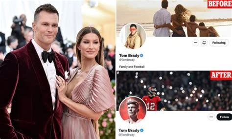 Gisele who? Tom Brady cuts his ex-wife, their two children and his oldest son from his Twitter ...