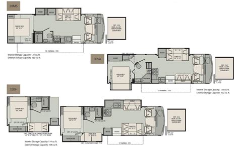 Fleetwood Storm class A motorhome floorplans - large picture