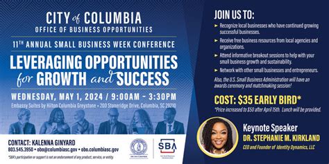 City of Columbia's 11th Annual Small Business Week Conference - City of ...
