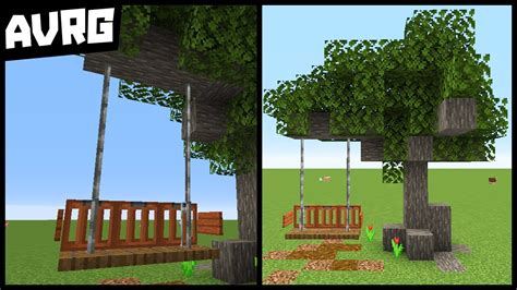 Make a Realistic Tree Swing in Minecraft - YouTube