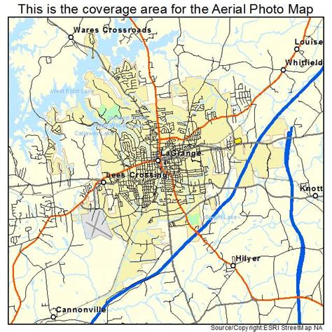 Aerial Photography Map of LaGrange, GA Georgia