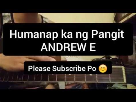 Humanap Ka ng Pangit by Andrew E Easy Guitar Chords Tutorial - YouTube