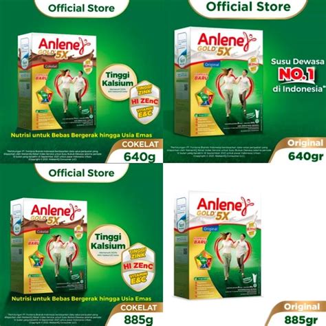 Anlene Gold 5X Original 885gr/milk Anlene Chocolate 620gr/milk ...