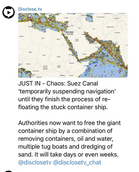 More about the Suez Canal blockage – The Radio Patriot