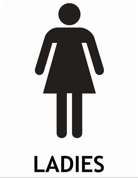 Female Toilet Sign - ClipArt Best