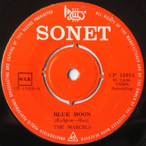 The Marcels – Blue Moon (1961, Vinyl) - Discogs