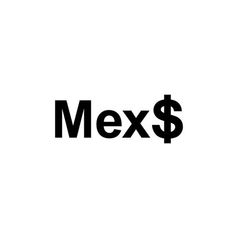 Mexico Currency Symbol. Mexican Peso Icon, MXN Sign. Vector ...