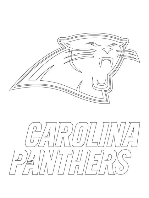 Carolina Panthers Logo coloring page - Download, Print or Color Online ...