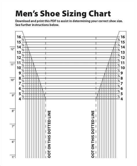 Printable Shoe Size Chart - 21+ PDF Documents Download