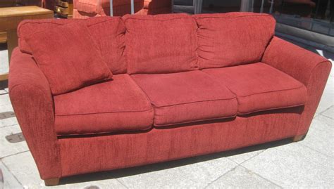 UHURU FURNITURE & COLLECTIBLES: SOLD - Burgundy Sofa - $125