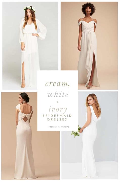 Cream, White, and Ivory Bridesmaid Dresses - Dress for the Wedding