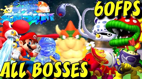 Super Mario Sunshine HD - All Bosses (No Damage) 1080p/60fps - YouTube