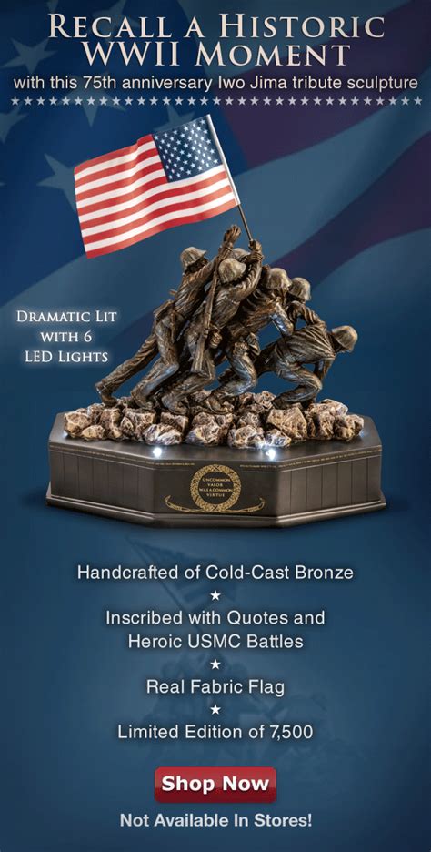The Bradford Exchange Online: Honor the Brave Heroes of WWII 75th Anniversary Iwo Jima Tribute ...
