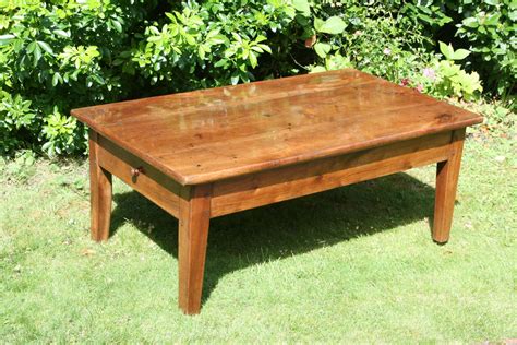 French Cherry Wood Coffee Table