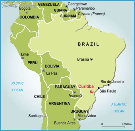 Curitiba Map - TravelsFinders.Com