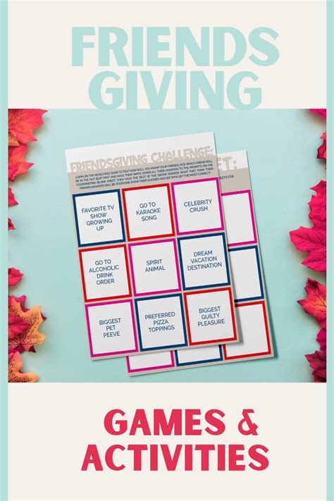 Friendsgiving Games and Activities Printables! | Friendsgiving ...