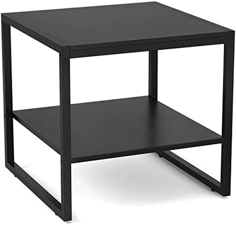 Amazon.com: Giantex 2-Tier Side Table, Industrial End Table with Open and Mesh Storage Shelf ...
