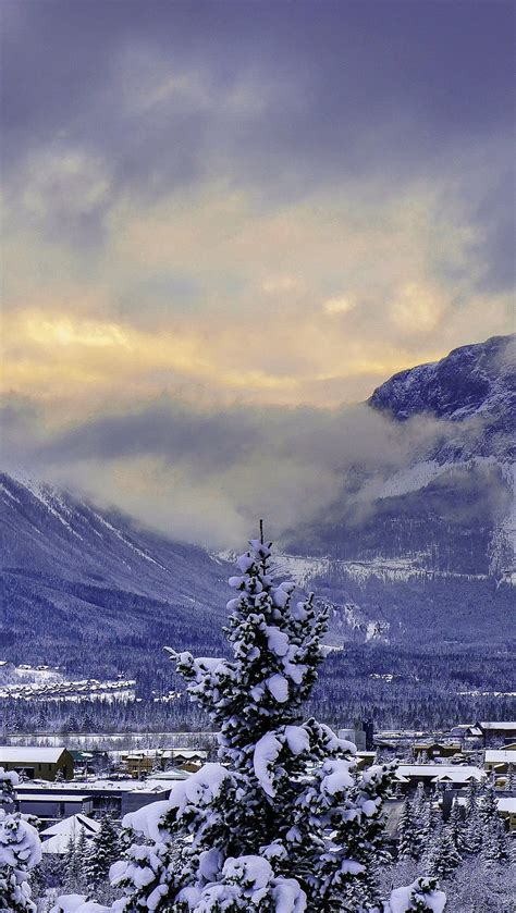 Alberta Banff Mountain in Winter Ultra, Winter Vertical HD phone wallpaper | Pxfuel