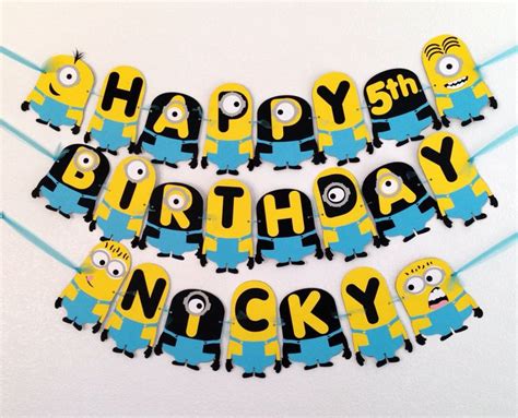 Minions Birthday Banner