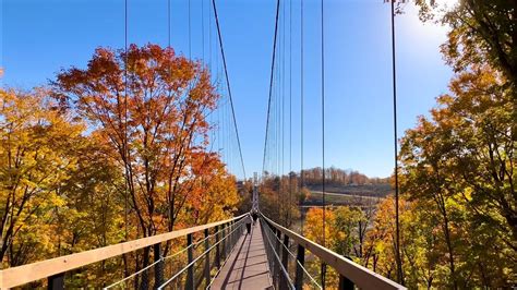 SkyBridge Michigan at Boyne Mountain with PEAK Fall Colors - 4K video ...