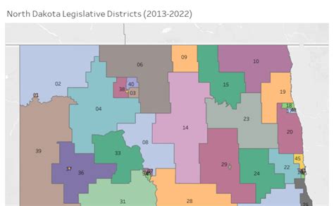 Workbook: North Dakota Legislative Districts: 2013-2022