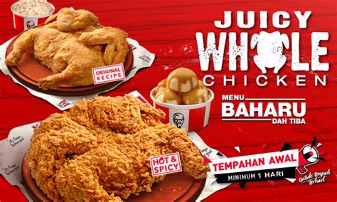 You can now get a whole chicken at KFC Malaysia